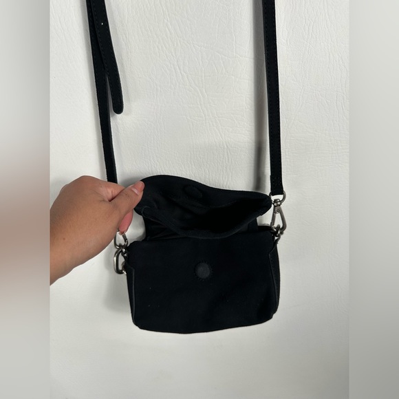 Free people leather crossbody - Black suede - Picture 4 of 10